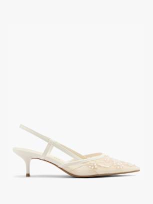 Catwalk Slingpumps Weiß