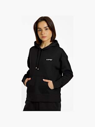 ESPRIT Sweat à capuche Noir
