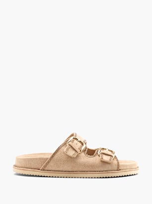 Claudia Ghizzani Tieffuß Pantolette Beige