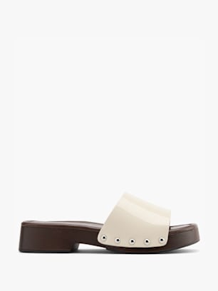 Catwalk Flache Pantolette Beige
