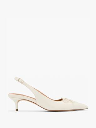 Läst Copenhagen Slingback pump Benvit
