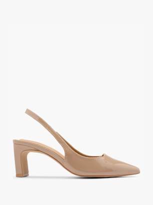 Läst Copenhagen Slingback pump Brun