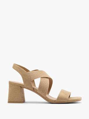 Graceland Sandalo con tacco Beige