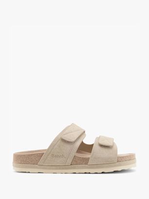 Bench Tieffuß Pantolette Taupe