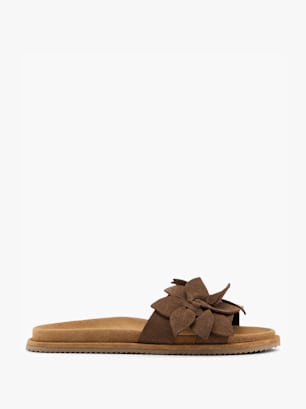 ESPRIT Flache Pantolette Braun