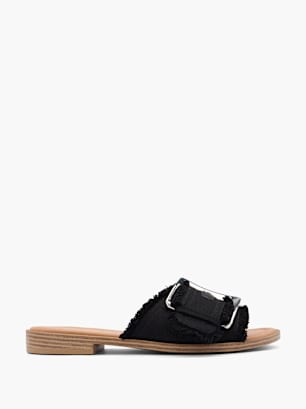 Catwalk Slip in sandal Sort