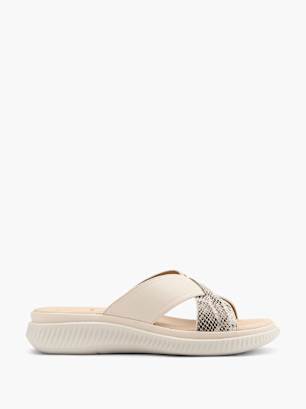 Easy Street Flache Pantolette Beige