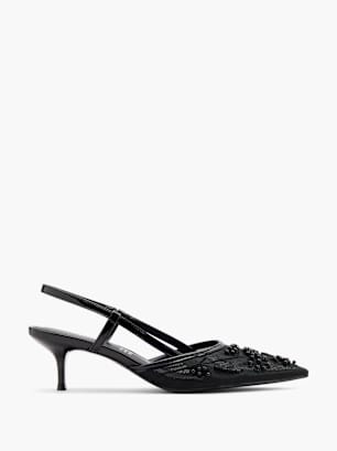 Catwalk Slingback salonarji Črna