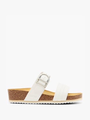 ESPRIT Tieffuß Pantolette Weiß