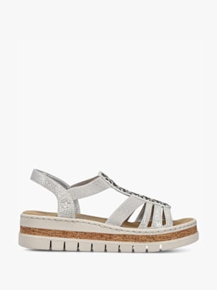 Rieker Sandales à talons Argent