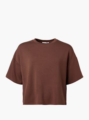 PIECES T-Shirt Braun