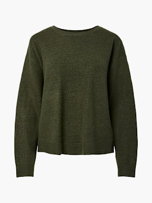 PIECES Strickpullover Khaki