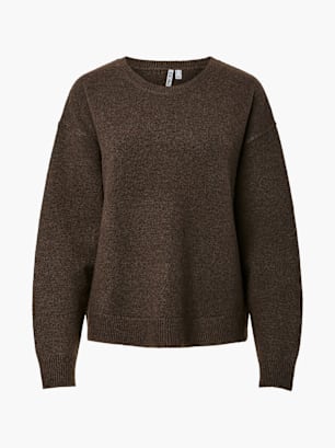 PIECES Strickpullover Braun