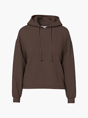 PIECES Hoodie Braun
