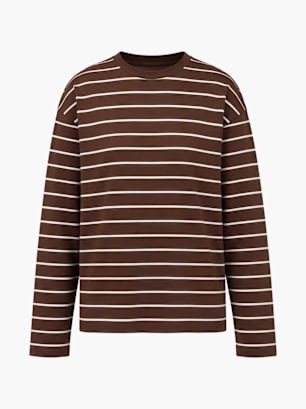 PIECES Longsleeve Braun