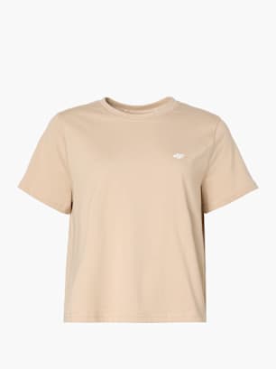 4F T-Shirt Beżowy