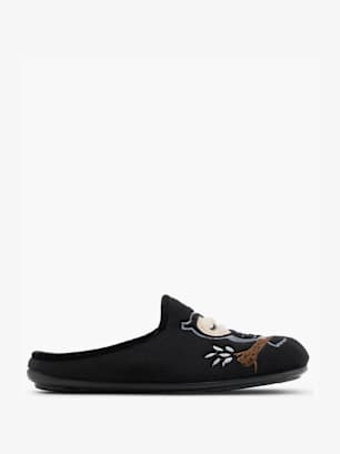 Casa mia Pantoffel Schwarz