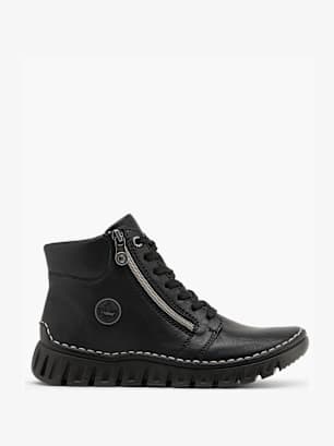 Rieker Schnürboots Schwarz