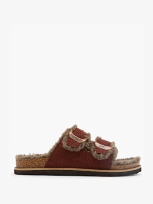 ESPRIT Tieffuß Pantolette Burgunder