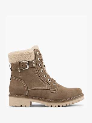 Easy Street Botins com cordões Taupe