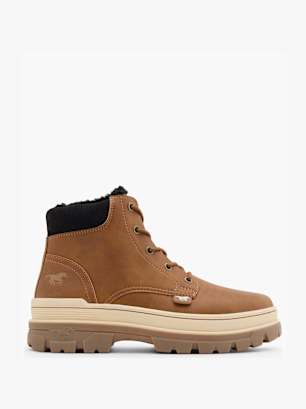 MUSTANG Bottes à lacets Cognac