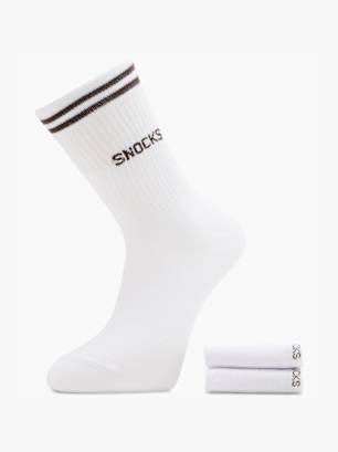 SNOCKS Socken Weiß