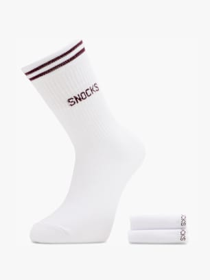 SNOCKS Socken Weiß
