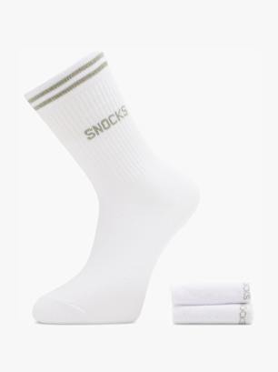 SNOCKS Socken Weiß