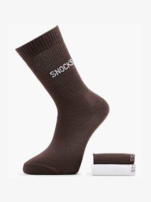 SNOCKS Socken Braun