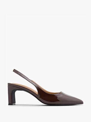 Läst Copenhagen Slingback pump Brun