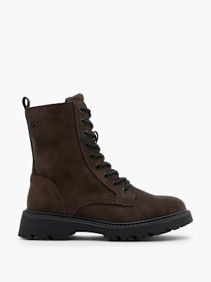 TOM TAILOR Bottes à lacets brun