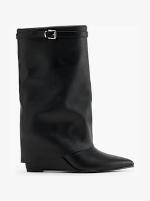 Catwalk Weitschaftstiefel Schwarz