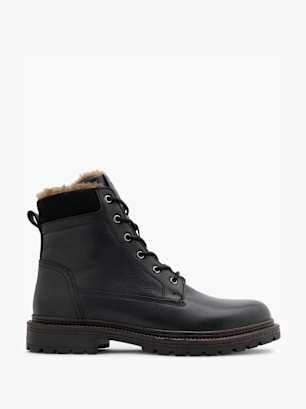 AM SHOE Škornji z vezalkami Črna