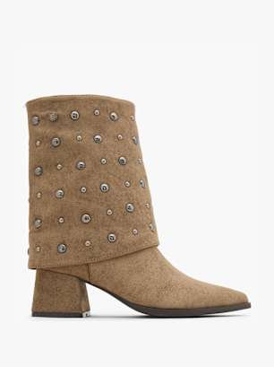 Xti Bota cano baixo Taupe