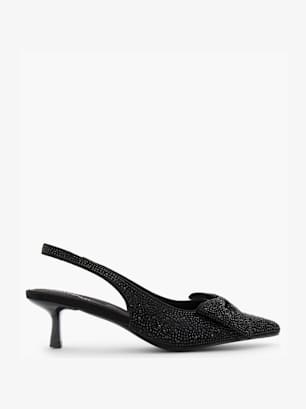 Catwalk Slingback salonarji Črna