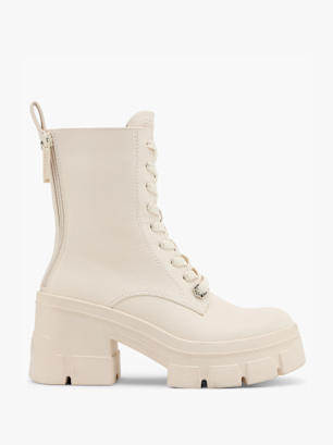 Buffalo Schnürstiefelette Offwhite
