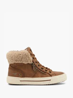 Mustang Hoher Sneaker Cognac