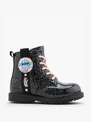 Stitch Bottes à lacets Noir