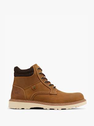 Mustang Bottes à lacets Cognac