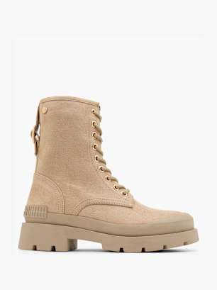 Xti Bota con cordones beige