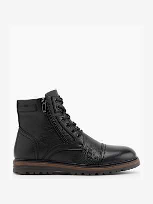 AM SHOE Schnürboots Schwarz