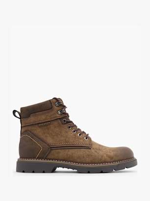 AM Shoe Bota con cordones marrón