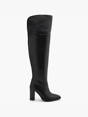 5th Avenue Overknee Schwarz