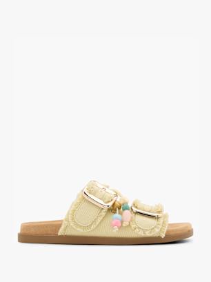Catwalk Tieffuß Pantolette Gelb