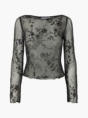 PIECES Longsleeve Grau