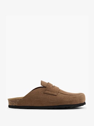 5th Avenue Tieffuß Pantolette Braun