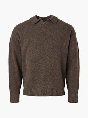 JJ Rebel Strickpullover Braun