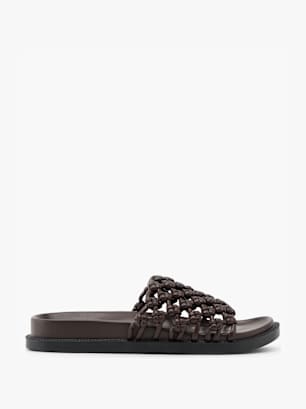 Claudia Ghizzani Flache Pantolette Braun