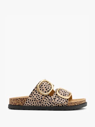 Claudia Ghizzani Tieffuß Pantolette Beige