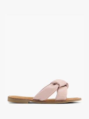 CAFE MODA Flache Pantolette Pink